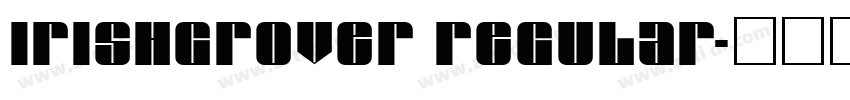 IrishGrover Regular字体转换